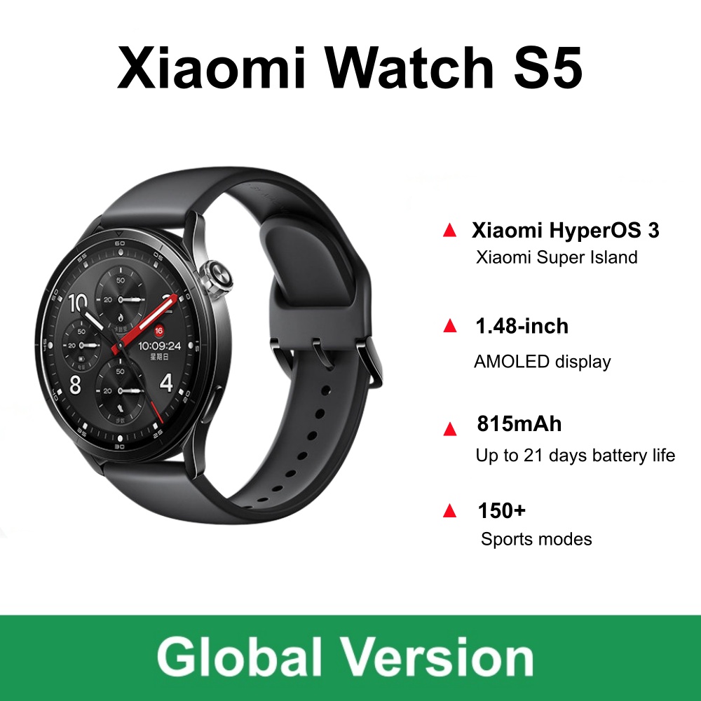 Timex Watches Smartwatch - Versão Global Xiaomi Watch S5 Smartwatch