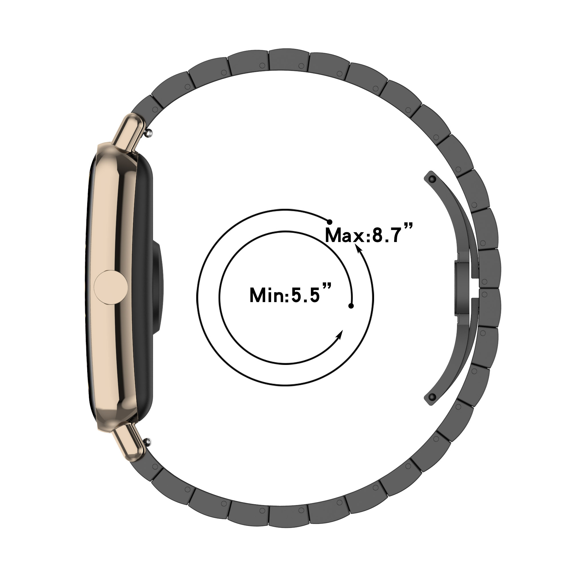 Pulseira de aço inoxidável de  - Timex Watches Smartwatch avaliação e preço
