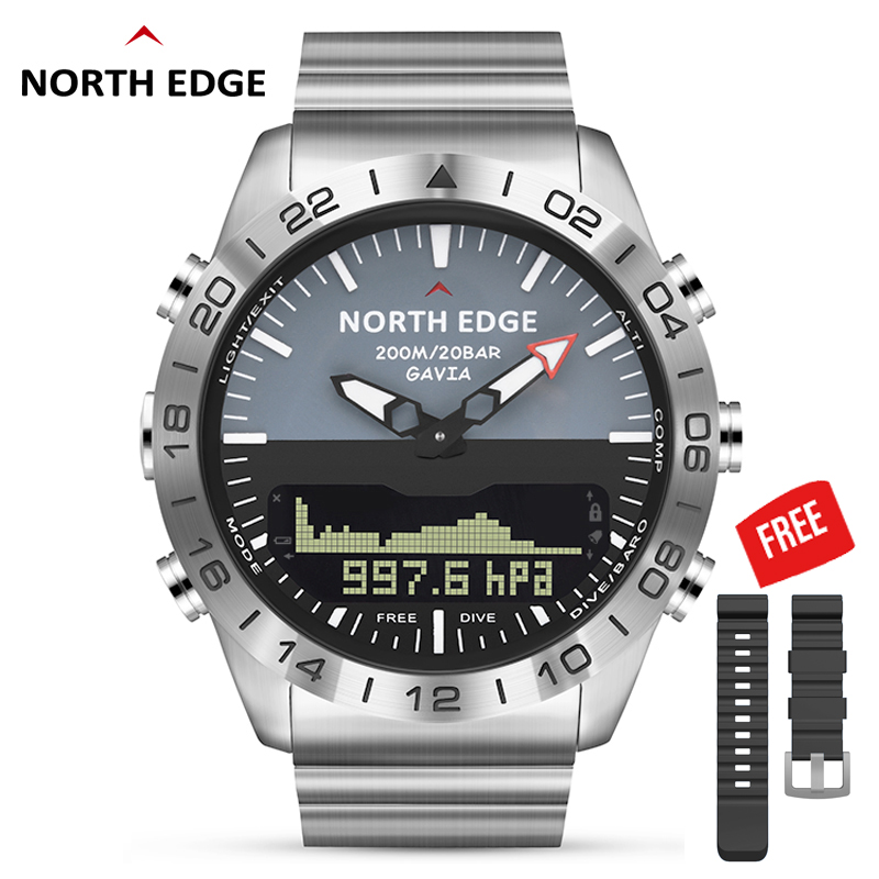 Homens Dive Sports Digital rel - Altimeter Compass Watch avaliação e preço