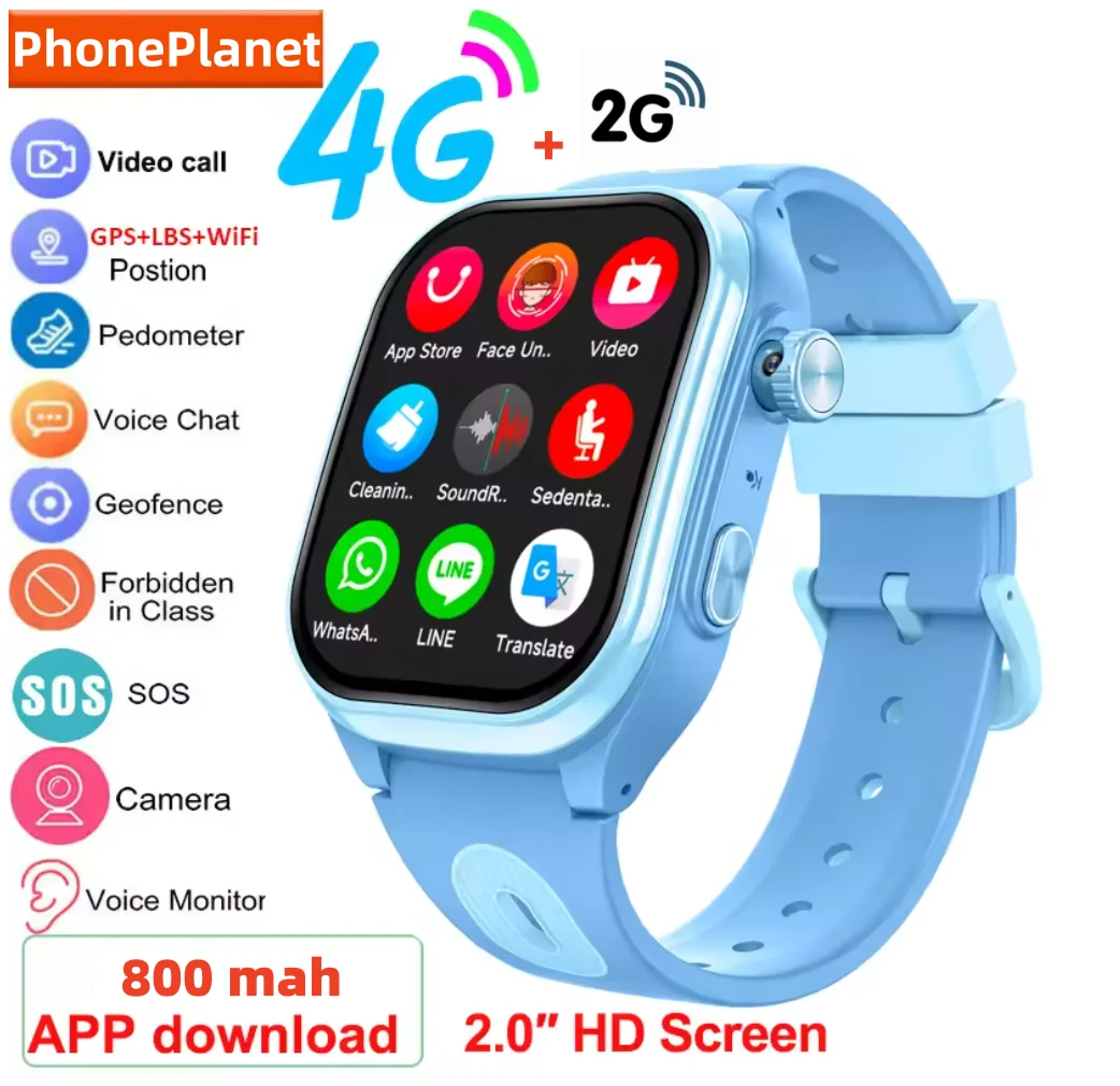Relógio inteligente 4G para cr - Smartwatch Watches For Kids With Gps avaliação e preço