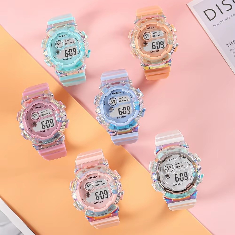 Relógios esportivos infantis à - Smartwatch Digital Watches For Kid Girl avaliação e preço