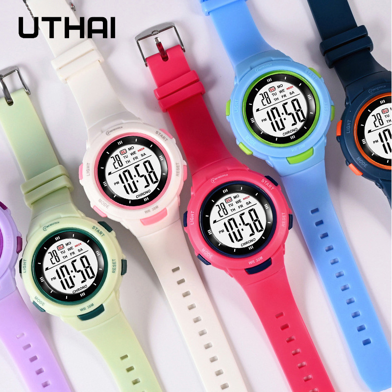 UTHAI Crianças Relógios Esport - Smartwatch Digital Watches For Kid Girl avaliação e preço
