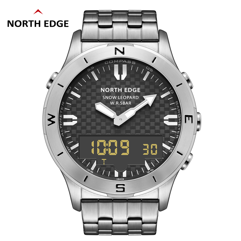 North edge relógio digital esp - Altimeter Compass Watch avaliação e preço
